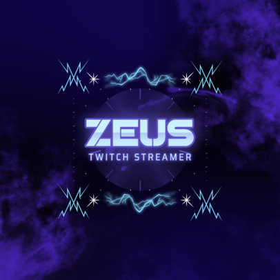 Thunder-Themed Logo Generator for a Twitch Streamer