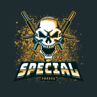 Skull-Themed Logo Creator for a Gaming Squad