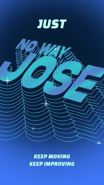 Instagram Story Design Creator Featuring a 3D Word and Text