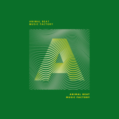 Logo Generator for Designers Featuring a Line Patter and a Letter