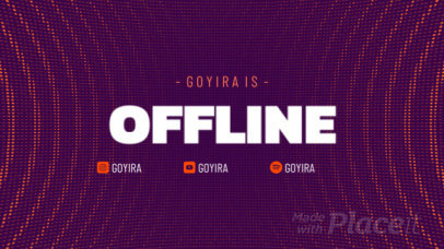 Twitch Offline Screen Video Maker Featuring a Cool Animation