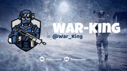 Twitch Starting Soon Screen Video Creator with a Loop Animation of an Elite Soldier 2628