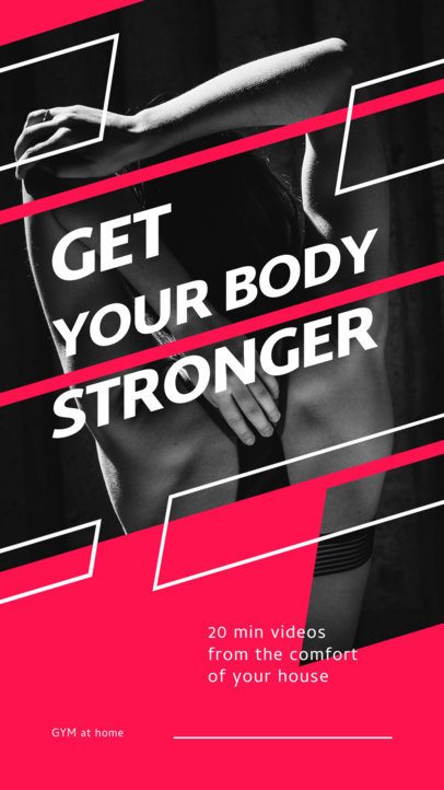 Instagram Story Template for a Fitness Coach Ad 