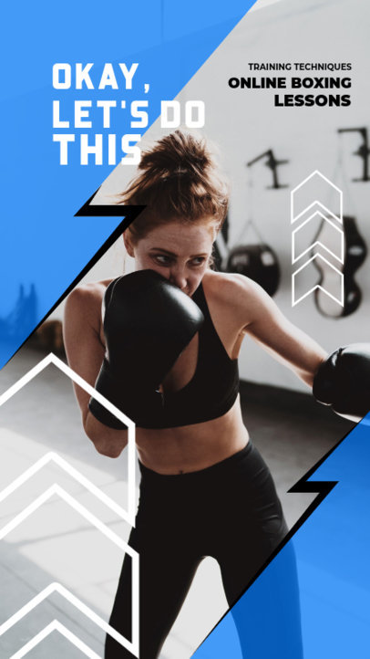 Instagram Story Template for a Boxing Coach
