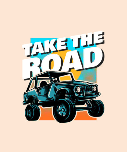 T-Shirt Design Maker Featuring Illustrated Off-Road Vehicles