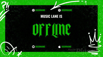 Twitch Offline Screen Video Creator with Animated Doodles