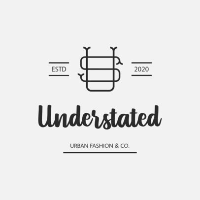 Clothing Brand Logo Generator Featuring a Monogram Icon
