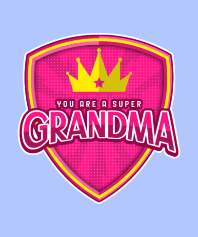 Super-Hero-Inspired T-Shirt Design Maker for a Cool Granny