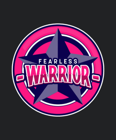 Fierce T-Shirt Design Creator with a Superhero Girl Theme