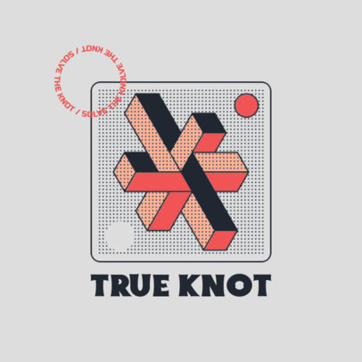 Abstract Logo Generator with a Tridimensional Optical-Illusion Shape