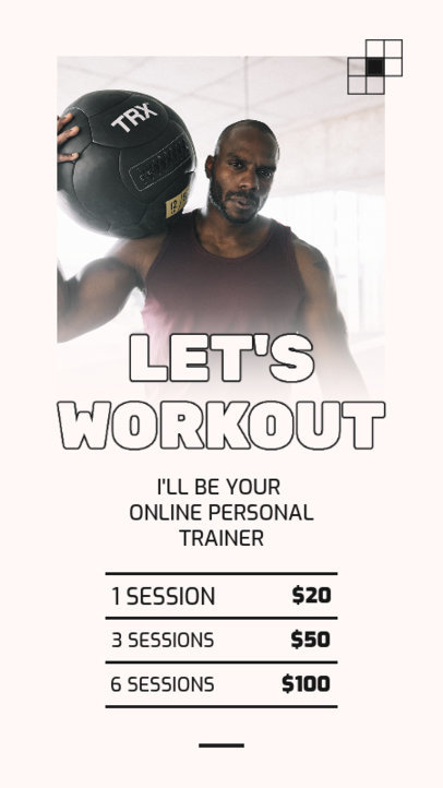 Instagram Story Design Template for a Functional Training Online Coach