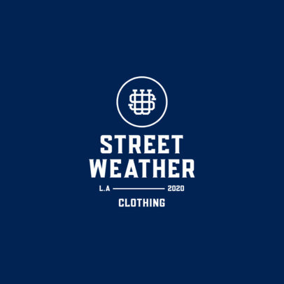 Simple Monogram Logo Template for a Streetwear Brand