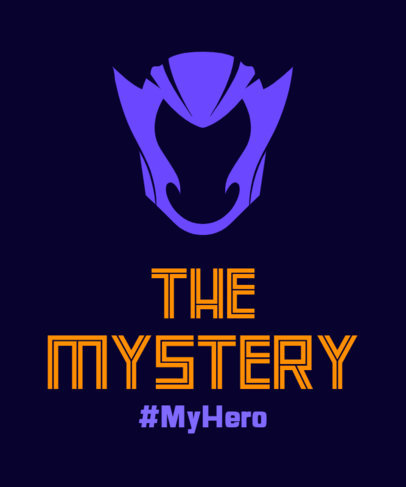 T-Shirt Design Generator with a Mystery Superhero Mask