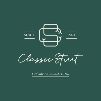 Monogram Logo Maker for Clothing Brands with an Elegant Aesthetic