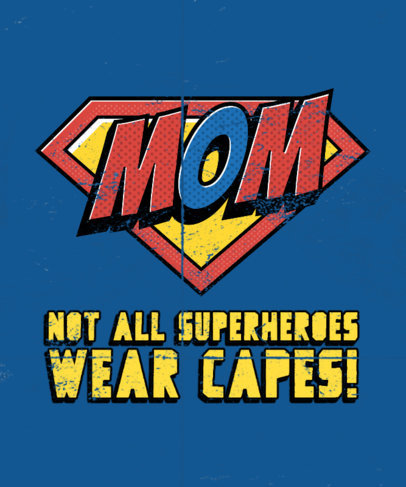 Pop Art-Inspired T-Shirt Design Generator for a Super Mom