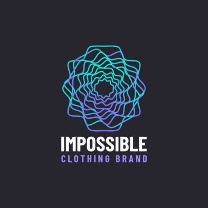 Logo Template for a Clothing Brand with an Abstract Line Graphic