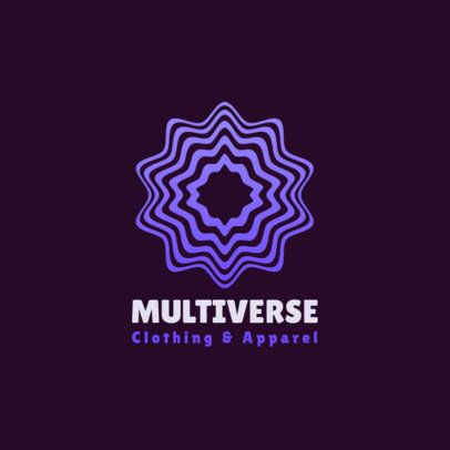 Apparel Logo Maker Featuring an Optical Illusion Icon