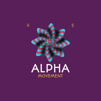 Logo Creator Featuring an Optical Illusion of Movement