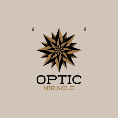 Logo Template with an Optic Illusion Graphic