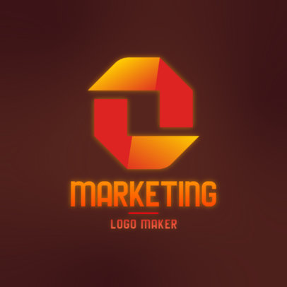 Marketing Logo Generator with a Modern Abstract Graphic