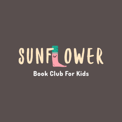 Children's Reading Club Logo Maker Featuring Illustrated Letters 