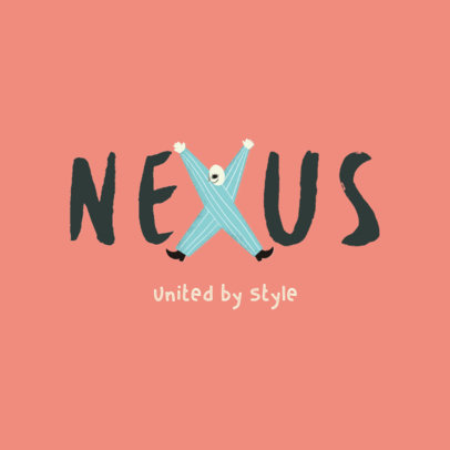 Kids' Apparel Logo Generator Featuring an Illustrated Character 