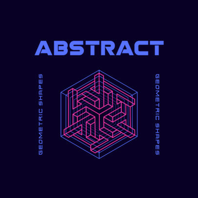 Logo Template for Underground Musicians Featuring an Abstract Graphic