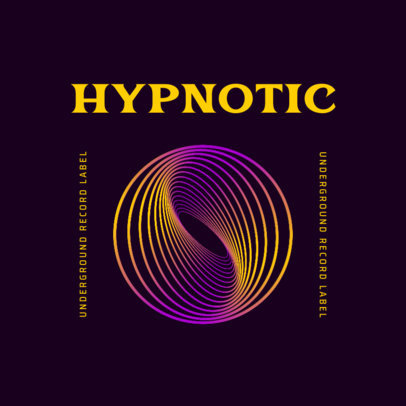 Logo Generator for Musicians Featuring an Abstract Pattern