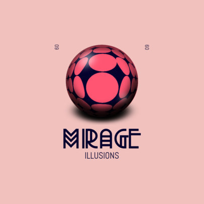 Abstract Logo Generator Featuring a Mirage Graphic 4116g