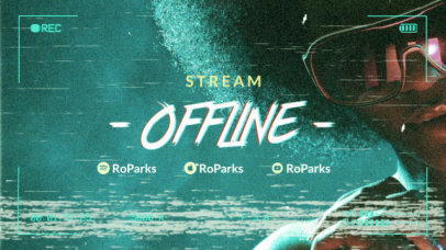Cool Twitch Offline Screen Video Maker for Music Streamers