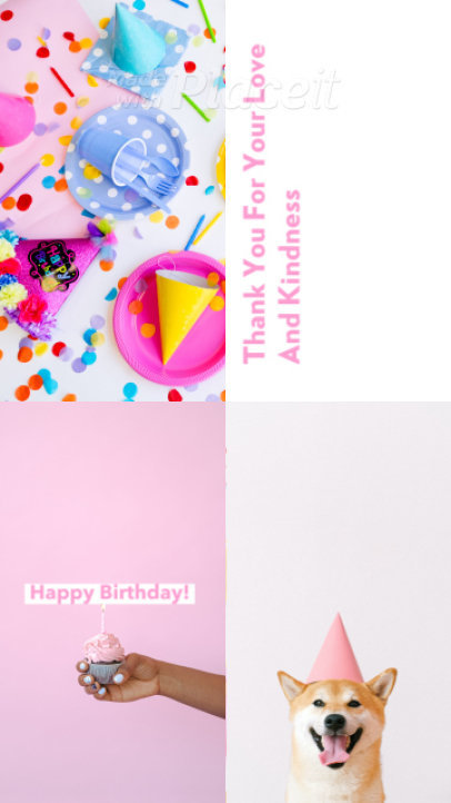Instagram Story Video Creator for a Happy Birthday Message