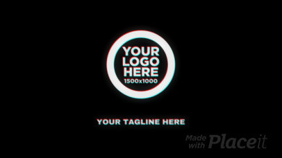 Intro Video Maker Featuring a Glitchy Animation for a Tagline Reveal 2706-el1