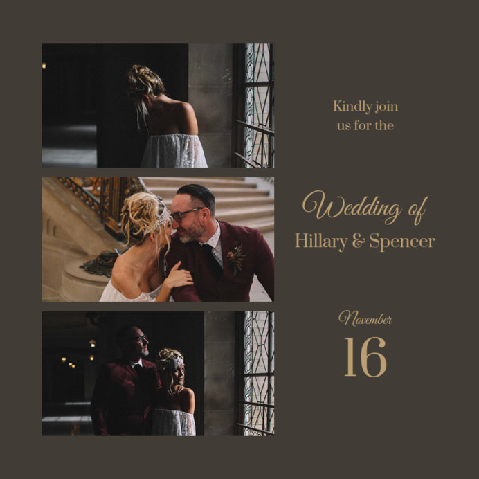 Placeit - Instagram Post Template for Engaged Couples Featuring a ...