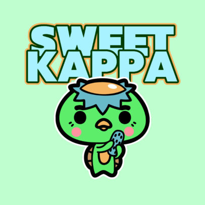 Kids Clothing Store Logo Creator with a Cute Kawaii Character