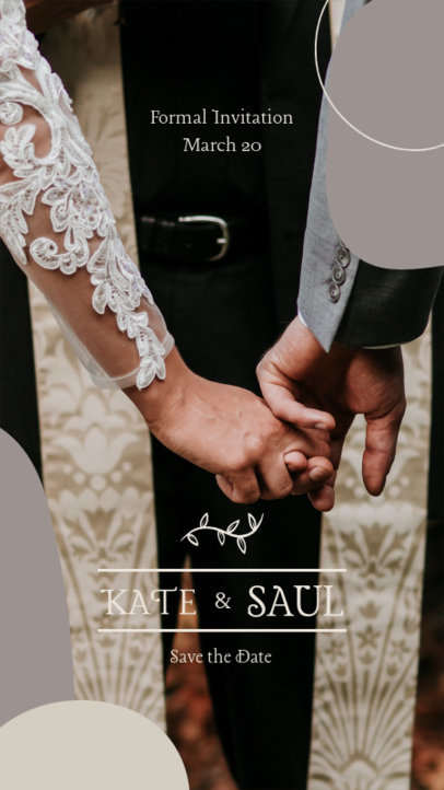 Instagram Story Generator for a Wedding Announcement 