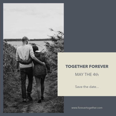 Instagram Post Generator for a Soon-To-Be-Married Couple
