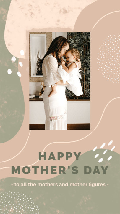 Instagram Story Generator With a Mother's Day Message and a Picture 