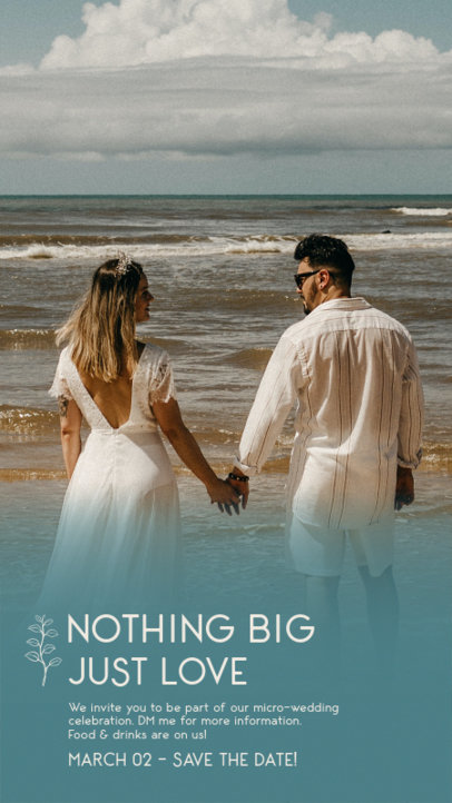 Instagram Story Creator for a Wedding Date Announcement 