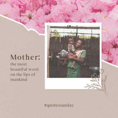 Instagram Post Maker for a Mother's Day Celebration 