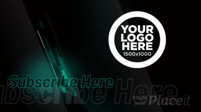 Epic Intro Video Maker for Gamers Featuring a Techno Aesthetic 2845-el1