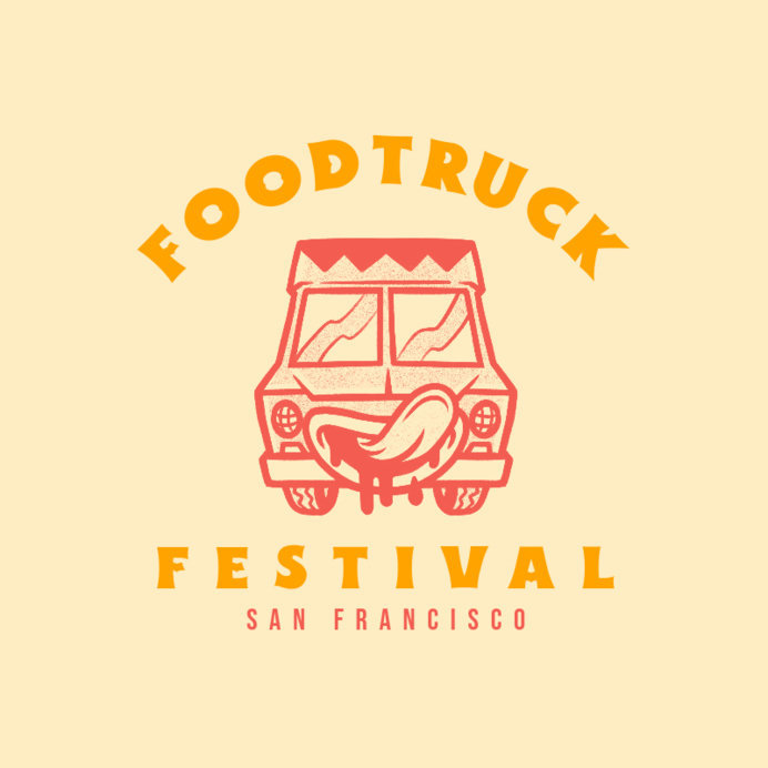 Simple Logo Generator for a Food Truck Festival