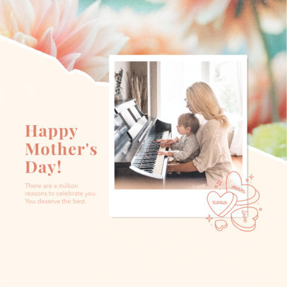 Instagram Post Design Template to Share a Mother's Day Quote