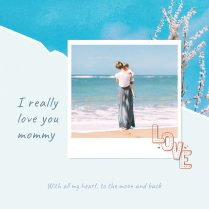Mother's Day-Themed Instagram Post Creator with a Film Picture 