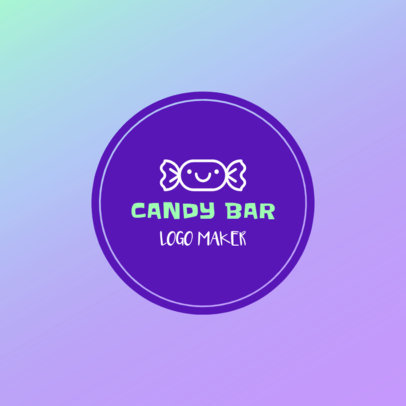 Logo Maker for a Candy Bar with a Cute Icon