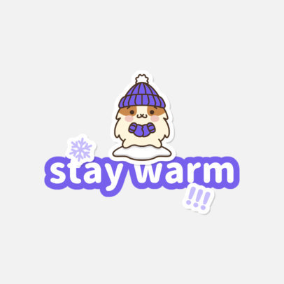 Cute Twitch Logo Generator Featuring a Sticker-Like Graphic 4143l