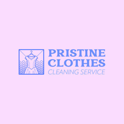 Logo Generator for a Cleaning Service Featuring a Dress Graphic