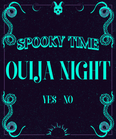 T-Shirt Design Maker Featuring a Quote Inspired by the Ouija Board