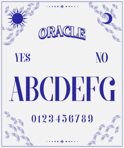 T-Shirt Design Creator Inspired by the Ouija Board