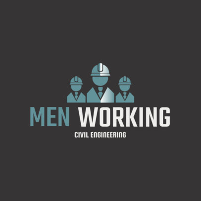 Civil Engineer Logo Maker with a Team-Themed Graphic