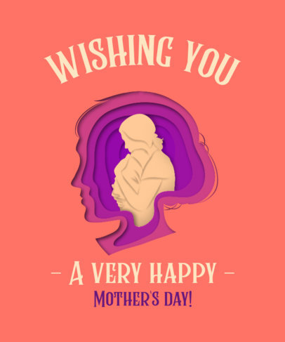 Illustrated T-Shirt Design Generator for a Happy Mothers Day Celebration